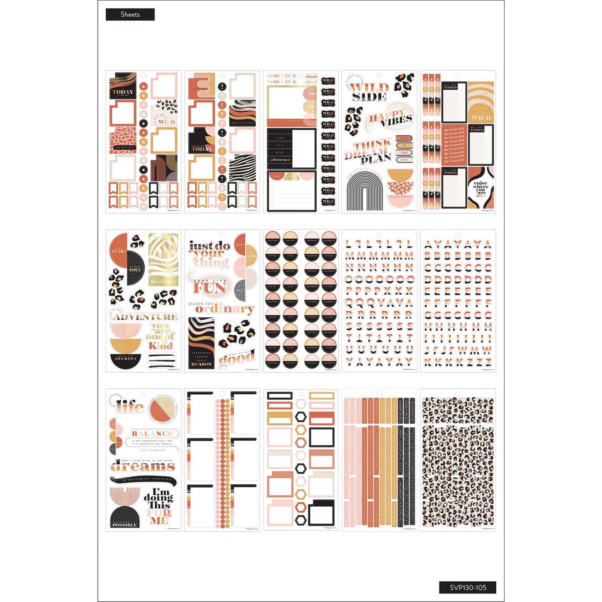 The Happy Planner® Modern Wild Sticker Book